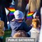 G128 50 Pack Handheld LGBT Progress Rainbow Pride Stick Flags | 8x12 In | Printed 150D Polyester, Social Flag, Solid Wooden Stick, Spear Gold Tip